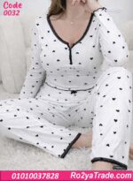بيجامة حريمي قطن بيج سايز