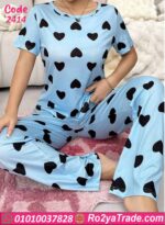 بيجامة نسائية صيفي قلوب