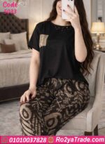 بيجامة حريمي صيفي قطعتين 5033