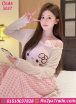 بيجامة حريمي صيفي قطعتين 5037