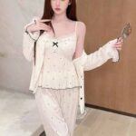 بيجامة حريمي صيفي 3 قطع 5039