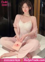 بيجامة حريمي صيفي 3 قطع 5040