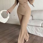 بيجامة صيفي حريمي قطعتين أوف شولدر