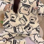 بيجامة نسائية صيفية بطبعة الدب الكيوت