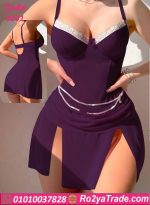 لانجري قصير أنيق كود 0831 – تصميم جريء بفتحات جانبية