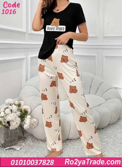 بيجامة حريمي صيفي Good Night كود 1016