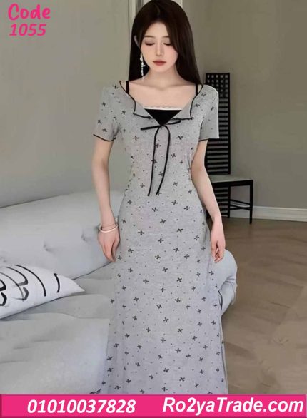 كاش مايوه حريمي صيفي طويل كود 1055