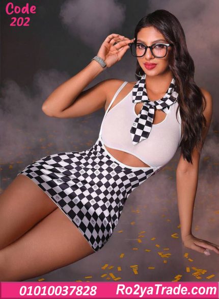 لانجري تنكري حريمي نقشة مربعات كود 202