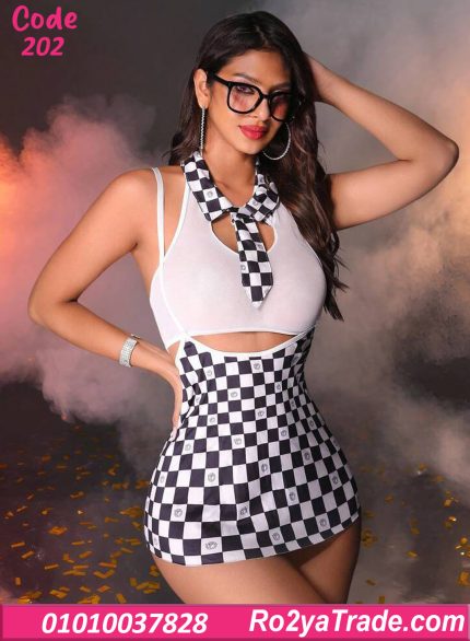 لانجري تنكري حريمي نقشة مربعات كود 202