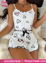 بيجامة حريمي هوت شورت صيفي قطن كود 2404