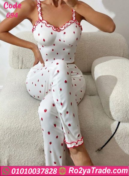 بيجامة حريمي فراولة