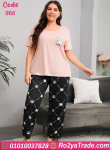 بيجامة حريمي بيج سايز صيفي