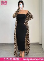 دريس حريمي صيفي طويل ليوبارد كود B248