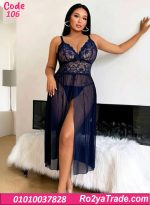 ⁦لانجري طويل بيج سايز دانتيل وشبك – كود 106 ⁩ - الصورة ⁦11⁩