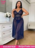 ⁦لانجري طويل بيج سايز دانتيل وشبك – كود 106 ⁩ - الصورة ⁦12⁩