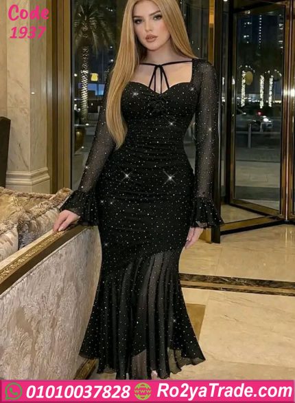 فستان سواريه حريمي ستراس طويل