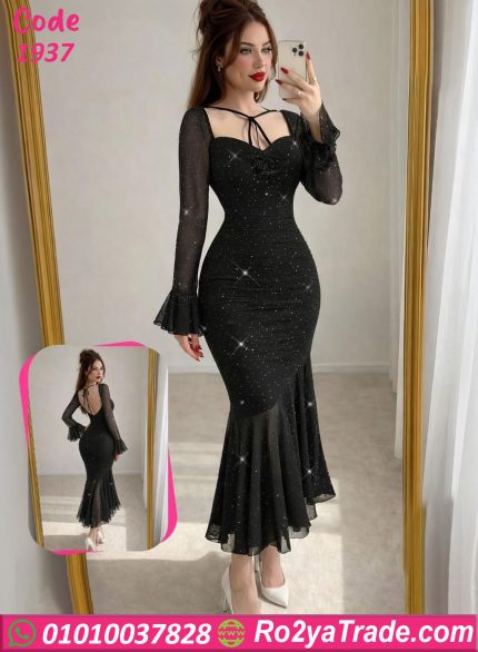 فستان سواريه حريمي ستراس طويل