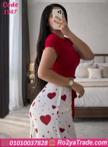 طقم بيجامة حريمي صيفي قلوب