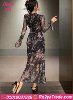 ⁦لانجري طويل دانتيل شفاف – كود 201⁩ - الصورة ⁦2⁩