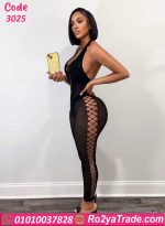 لانجري شبك أسود كامل