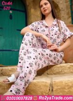 بيجامة حريمي صيفي قطعتين ميكي
