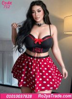 لانجري حريمي بيج سايز بولكا دوت كود 712