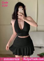 لانجري ميني جيب حريمي برقبة هالتر