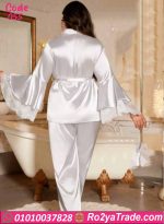 بيجامة ساتان روب بيج سايز كود 055