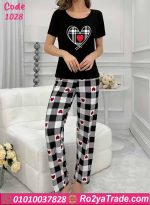 بيجامة قلوب كاروه كود 1028