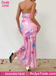 لانجري طويل مزهر كود 1048
