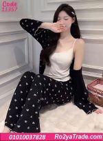 بيجامة حريمي 3 قطع
