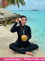مايوه محجبات أسود وان سايز