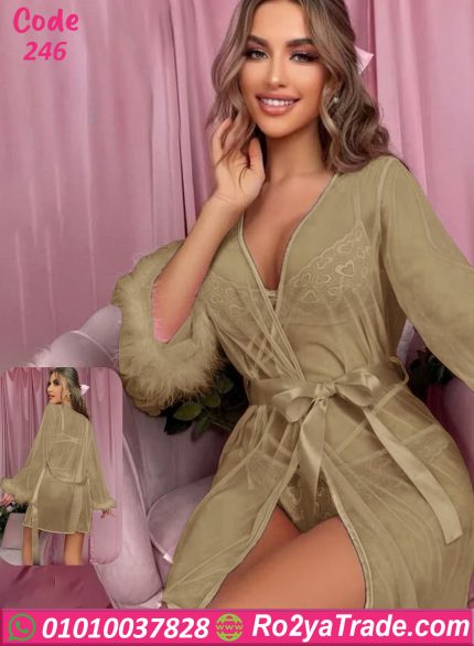 لانجري روب شفاف كود 246