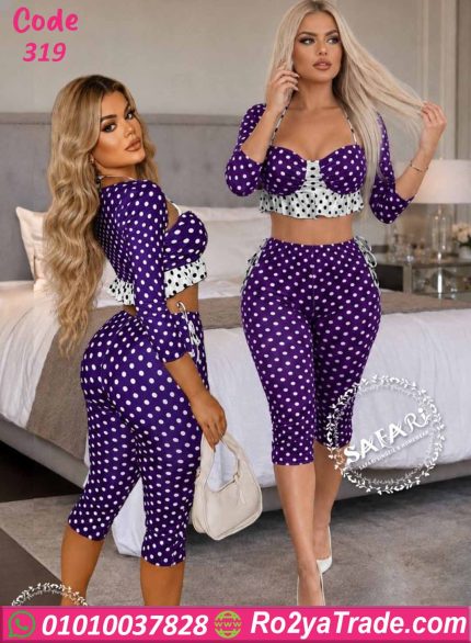ترنج حريمي صيفي بولكا دوت كود 319