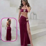 طقم ميني جيب فتحة جانبية