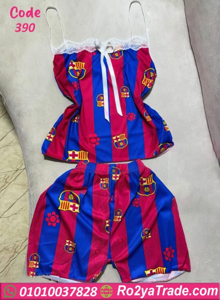 طقم هوت شورت صيفي ستايل رياضي كود 390