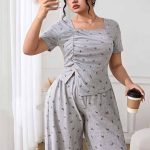 بيجامة حريمي صيفي بيج سايز