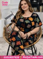 ⁦بيجامة أوراق - كود 9090⁩ - الصورة ⁦2⁩