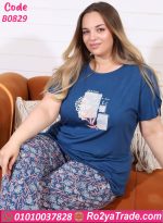 بيجامة صيفية بيج سايز B0829