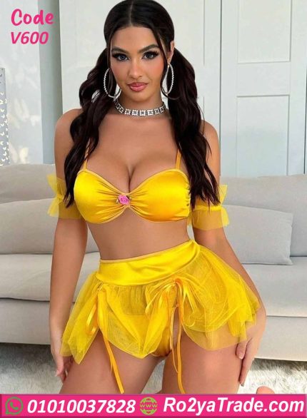 لانجري ميني جيب شيفون