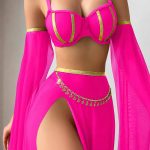 بدلة رقص فوشيا شرقية - كود 002