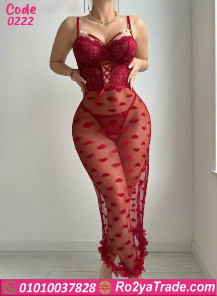 لانجري قلوب طويل كود 0222