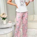 بيجامة قهوة حريمي كود 030