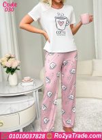 بيجامة قهوة حريمي كود 030