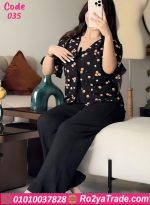بيجامة حريمي صيفية شيفون