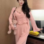بيجامة صيفي نسائية ثلاث قطع