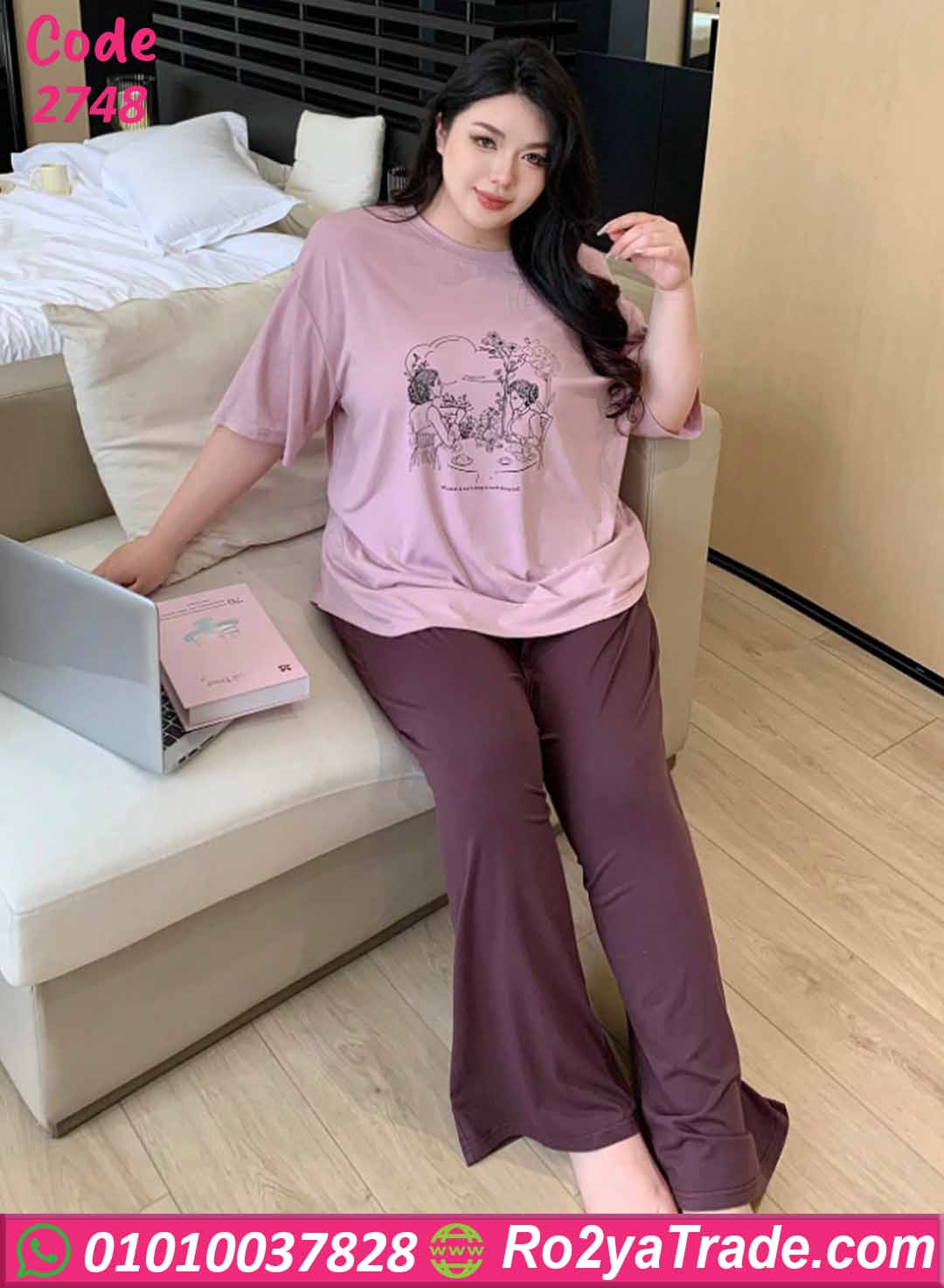 بيجامة صيفية بيج سايز