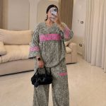 بيجامة حريمي صيفي وان سايز