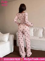 بيجامة صيفية حريمي بأكمام طويلة