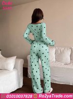 بيجامة صيفية حريمي بأكمام طويلة
